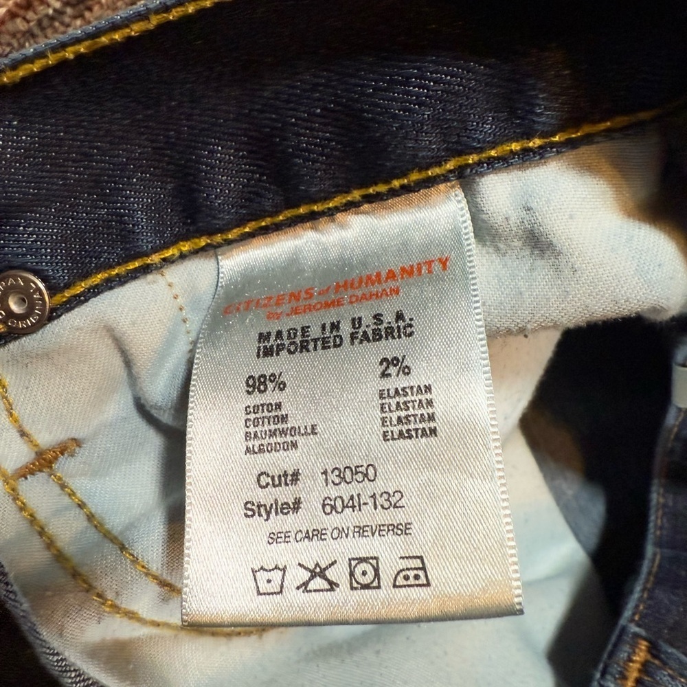 Men’s Citizens Of Humanity Sid Jeans Size 32 - Picture 6 of 7